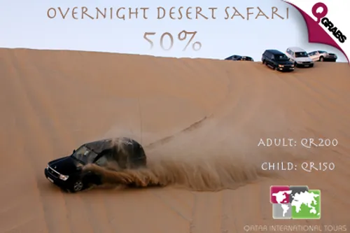 At 50% off experience a true local adventure with an Overnight Desert Safari